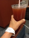 Drinking my prep drink at MD Anderson